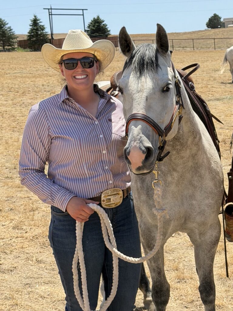 Chenoa and Becca at a sorting show